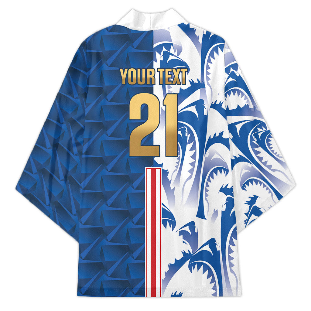 Cabo Verde Kopa di Mundu Custom Kimono Atlantic Waves Blue Edition