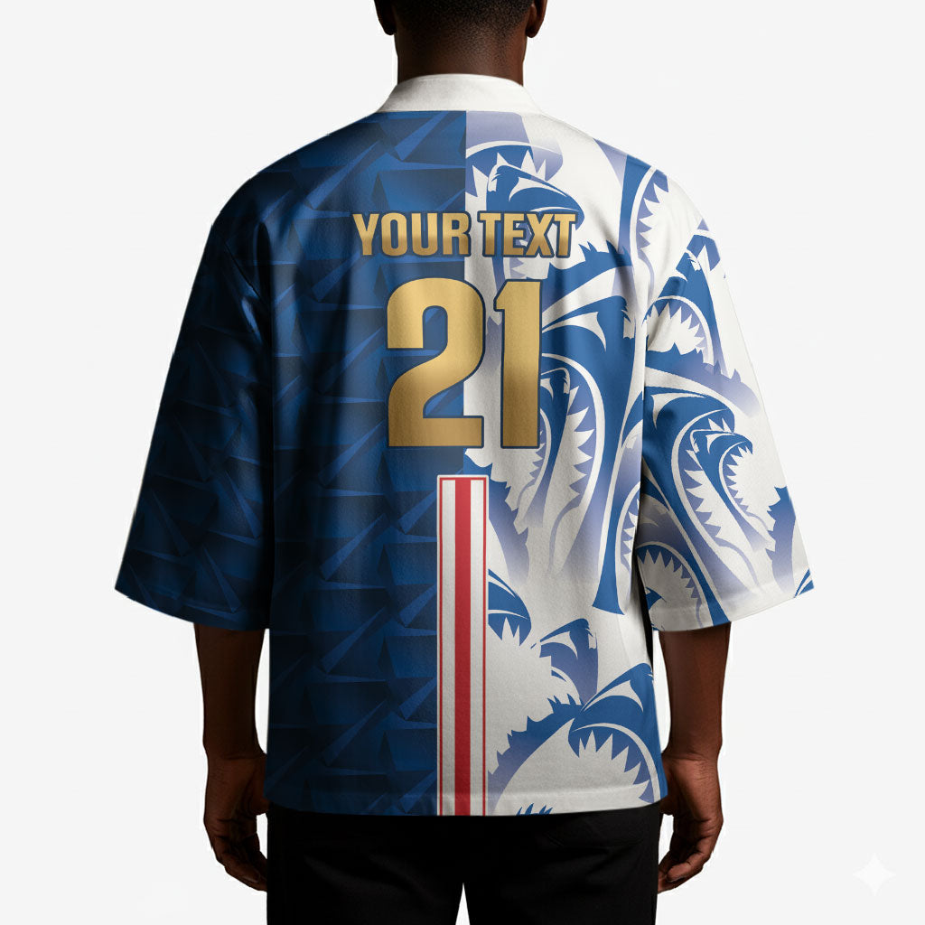 Cabo Verde Kopa di Mundu Custom Kimono Atlantic Waves Blue Edition