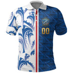 Cabo Verde Kopa di Mundu Custom Polo Shirt Atlantic Waves Blue Edition