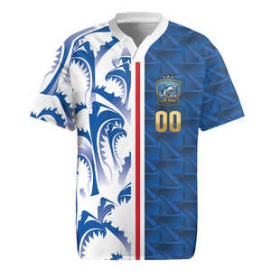 Cabo Verde Kopa di Mundu Custom Rugby Jersey Atlantic Waves Blue Edition