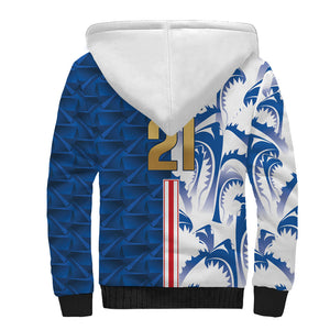 Cabo Verde Kopa di Mundu Custom Sherpa Hoodie Atlantic Waves Blue Edition