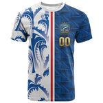 Cabo Verde Kopa di Mundu Custom T shirt Atlantic Waves Blue Edition