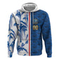 Cabo Verde Kopa di Mundu Custom Zip Hoodie Atlantic Waves Blue Edition