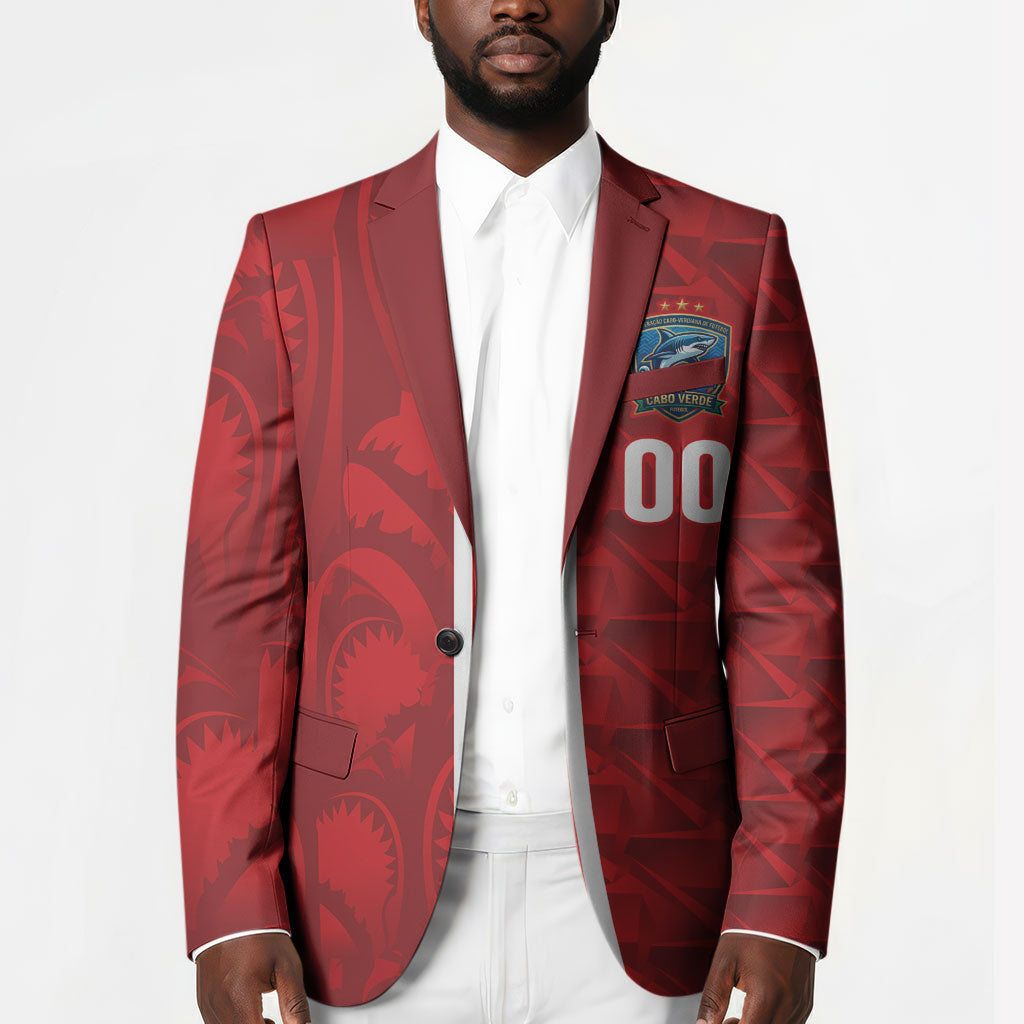Cabo Verde Kopa di Mundu Custom Blazer Atlantic Waves Red Edition