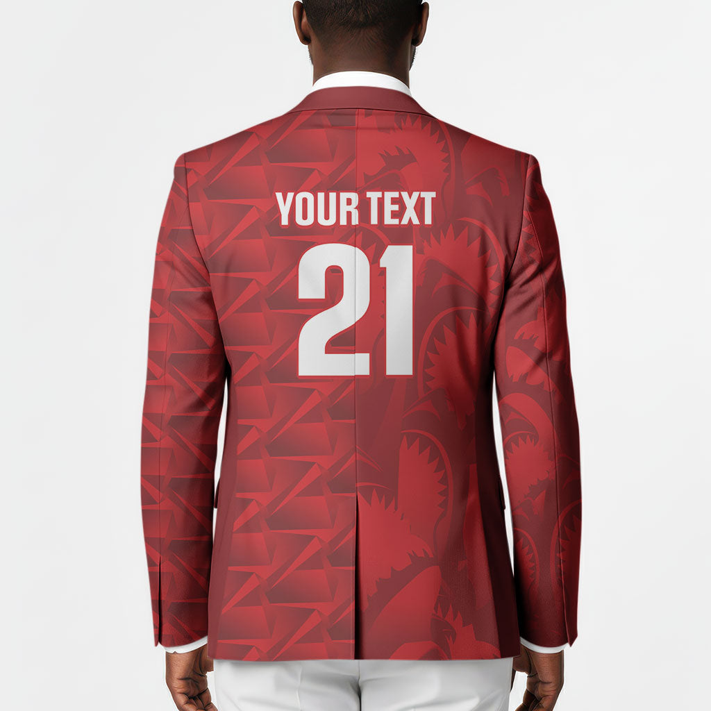 Cabo Verde Kopa di Mundu Custom Blazer Atlantic Waves Red Edition