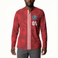 Cabo Verde Kopa di Mundu Custom Button Sweatshirt Atlantic Waves Red Edition