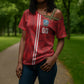 Cabo Verde Kopa di Mundu Custom Cross Shoulder Shirt Atlantic Waves Red Edition