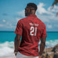 Cabo Verde Kopa di Mundu Custom Hawaiian Shirt Atlantic Waves Red Edition LT9