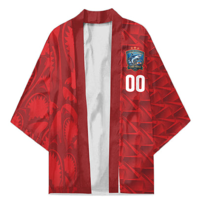 Cabo Verde Kopa di Mundu Custom Kimono Atlantic Waves Red Edition