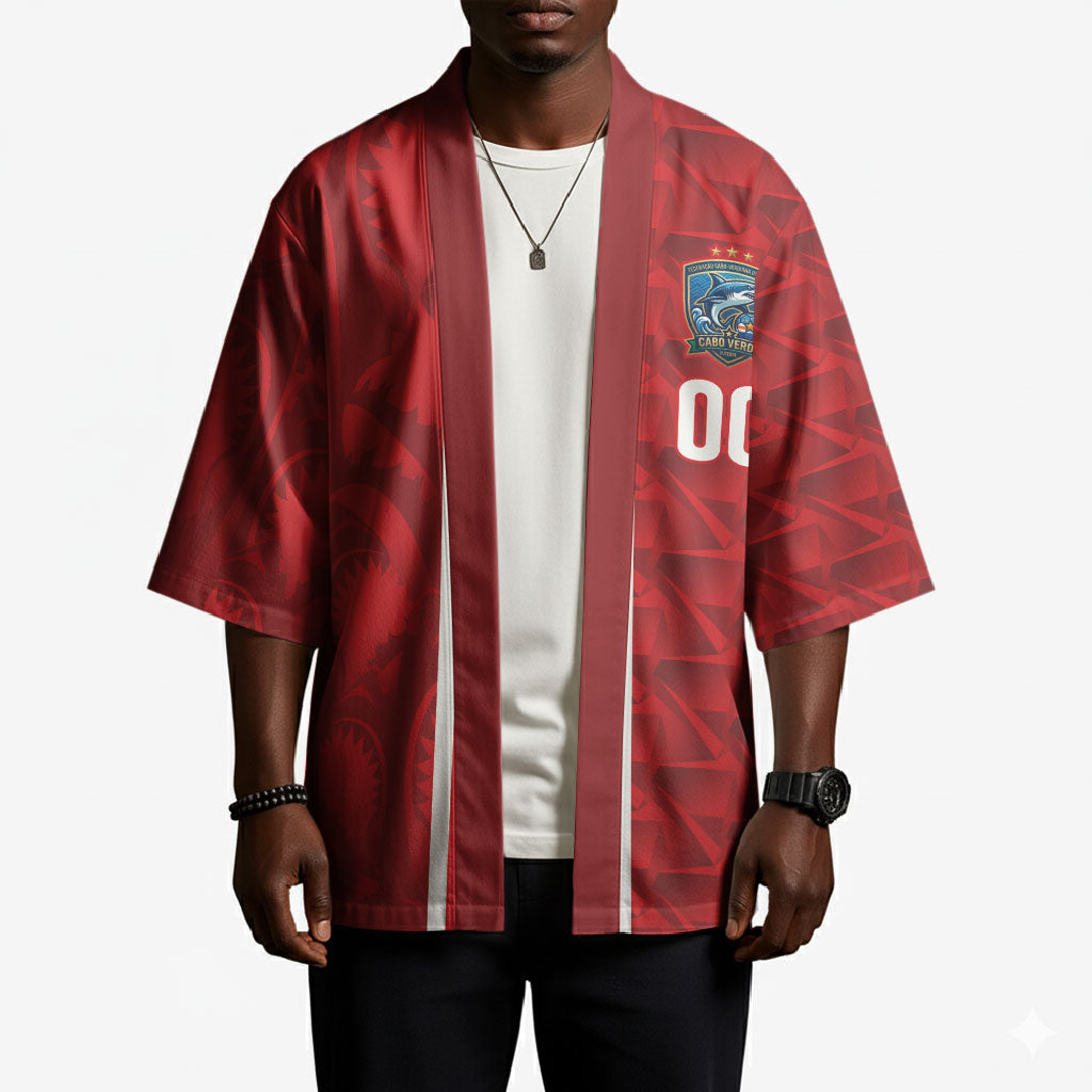 Cabo Verde Kopa di Mundu Custom Kimono Atlantic Waves Red Edition