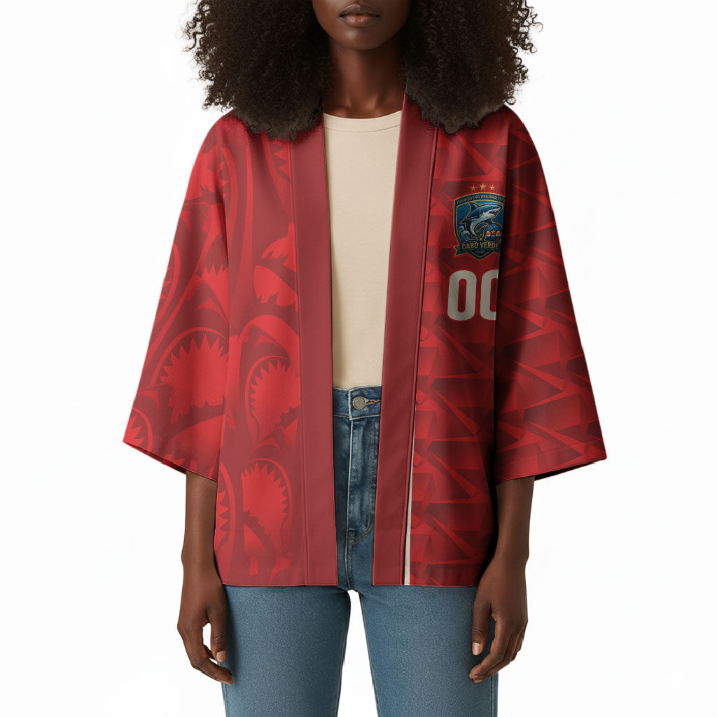 Cabo Verde Kopa di Mundu Custom Kimono Atlantic Waves Red Edition
