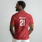 Cabo Verde Kopa di Mundu Custom Polo Shirt Atlantic Waves Red Edition LT9