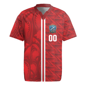 Cabo Verde Kopa di Mundu Custom Rugby Jersey Atlantic Waves Red Edition