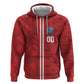 Cabo Verde Kopa di Mundu Custom Zip Hoodie Atlantic Waves Red Edition