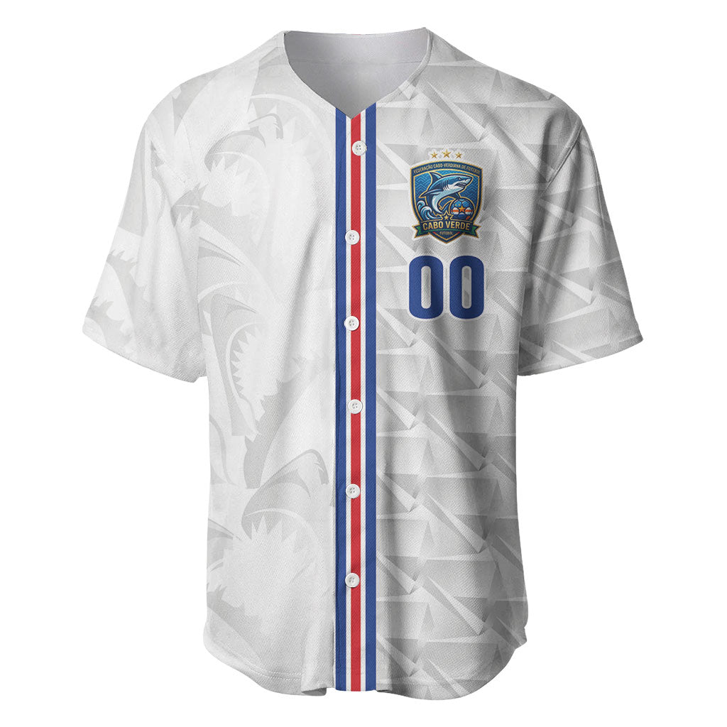 Cabo Verde Kopa di Mundu Custom Baseball Jersey Atlantic Waves White Edition