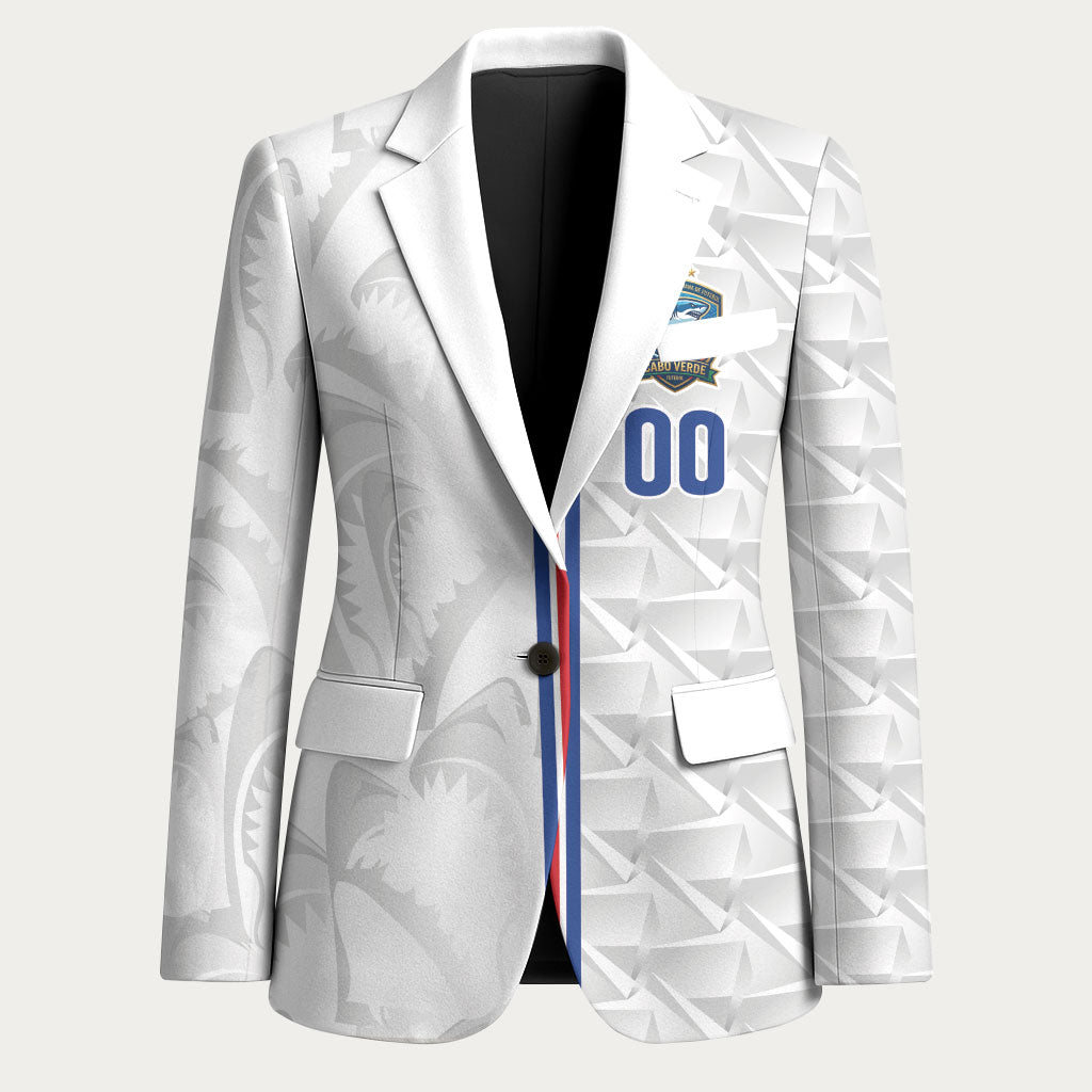 Cabo Verde Kopa di Mundu Custom Blazer Atlantic Waves White Edition