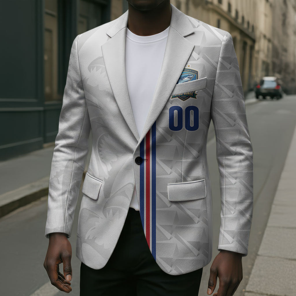 Cabo Verde Kopa di Mundu Custom Blazer Atlantic Waves White Edition