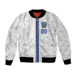 Cabo Verde Kopa di Mundu Custom Bomber Jacket Atlantic Waves White Edition