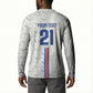 Cabo Verde Kopa di Mundu Custom Button Sweatshirt Atlantic Waves White Edition