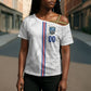 Cabo Verde Kopa di Mundu Custom Cross Shoulder Shirt Atlantic Waves White Edition