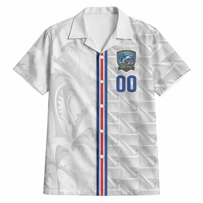 Cabo Verde Kopa di Mundu Custom Hawaiian Shirt Atlantic Waves White Edition