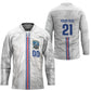 Cabo Verde Kopa di Mundu Custom Hockey Jersey Atlantic Waves White Edition