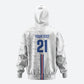 Cabo Verde Kopa di Mundu Custom Hoodie Atlantic Waves White Edition