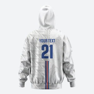 Cabo Verde Kopa di Mundu Custom Hoodie Atlantic Waves White Edition