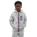 Cabo Verde Kopa di Mundu Custom Kid Hoodie Atlantic Waves White Edition