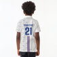 Cabo Verde Kopa di Mundu Custom Kid Polo Shirt Atlantic Waves White Edition