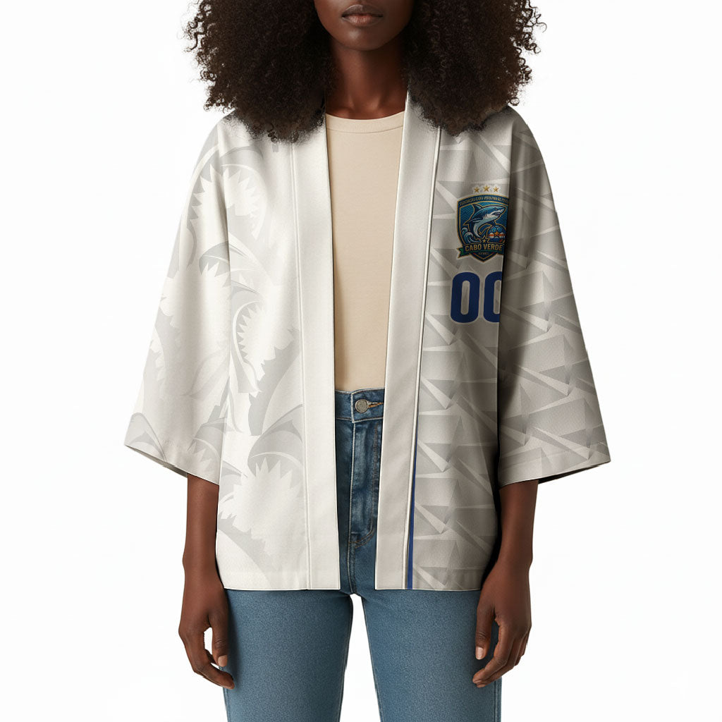 Cabo Verde Kopa di Mundu Custom Kimono Atlantic Waves White Edition