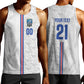 Cabo Verde Kopa di Mundu Custom Men Tank Top Atlantic Waves White Edition