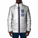 Cabo Verde Kopa di Mundu Custom Padded Jacket Atlantic Waves White Edition