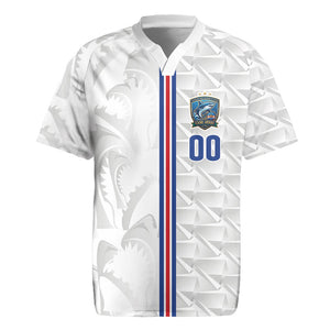 Cabo Verde Kopa di Mundu Custom Rugby Jersey Atlantic Waves White Edition