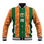 Cote d'Ivoire N'glo Wa Klo Custom Baseball Jacket Baoule Textile Edition