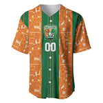 Cote d'Ivoire N'glo Wa Klo Custom Baseball Jersey Baoule Textile Edition