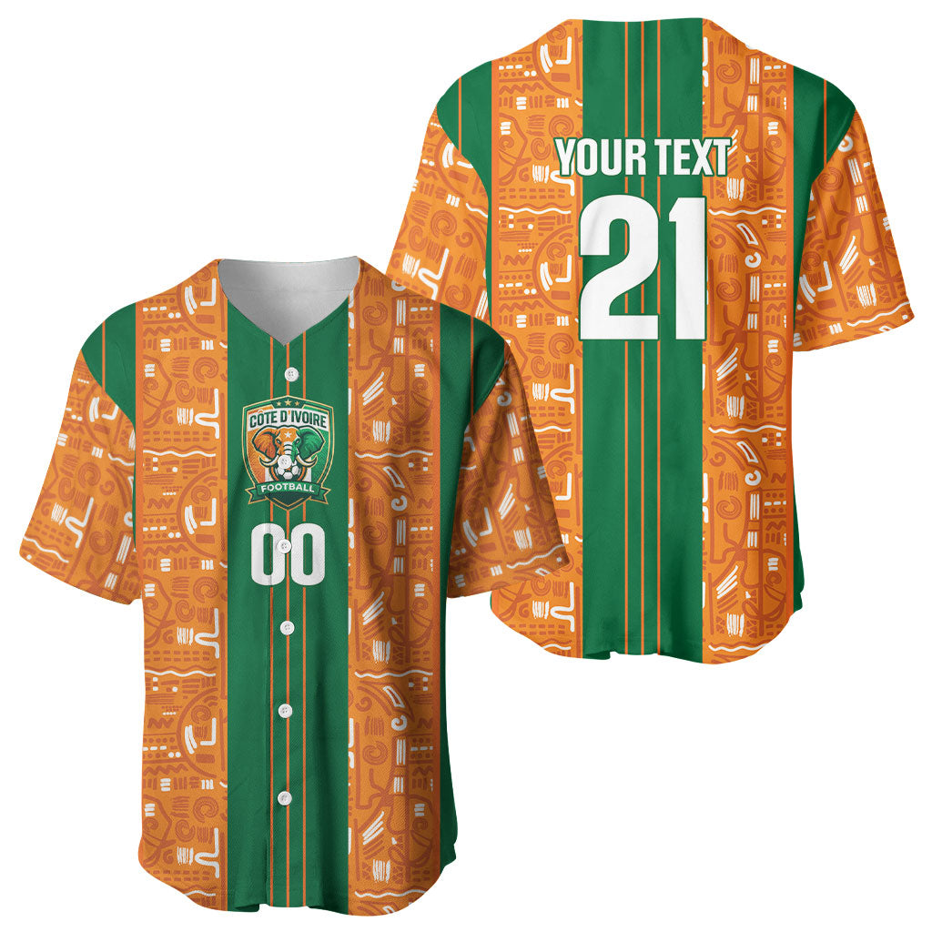 Cote d'Ivoire N'glo Wa Klo Custom Baseball Jersey Baoule Textile Edition