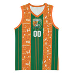 Cote d'Ivoire N'glo Wa Klo Custom Basketball Jersey Baoule Textile Edition