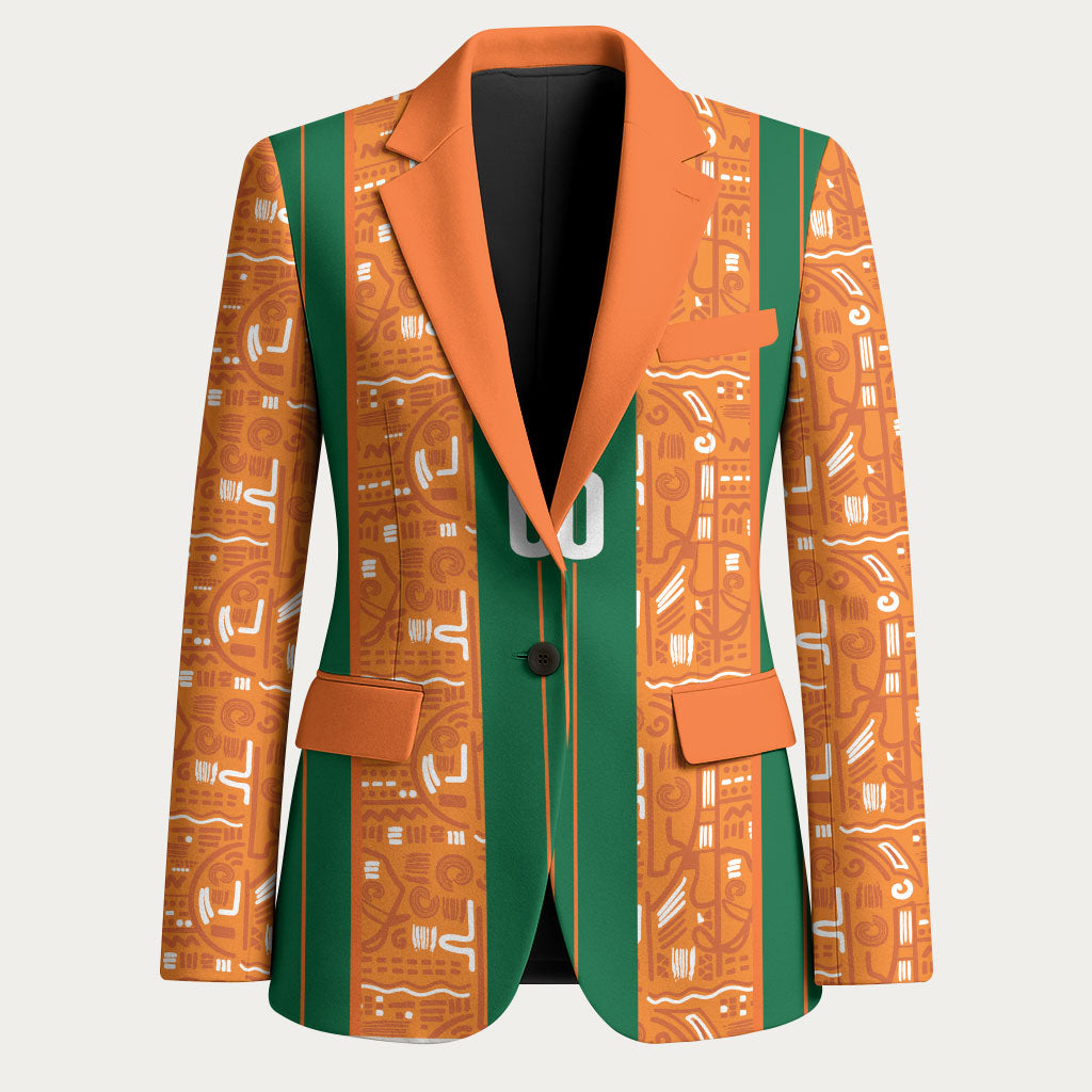 Cote d'Ivoire N'glo Wa Klo Custom Blazer Baoule Textile Edition