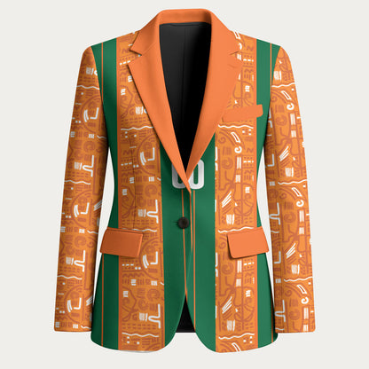 Cote d'Ivoire N'glo Wa Klo Custom Blazer Baoule Textile Edition
