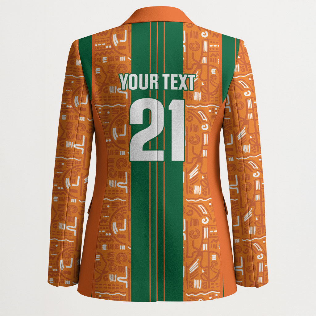 Cote d'Ivoire N'glo Wa Klo Custom Blazer Baoule Textile Edition