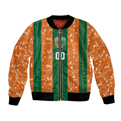 Cote d'Ivoire N'glo Wa Klo Custom Bomber Jacket Baoule Textile Edition