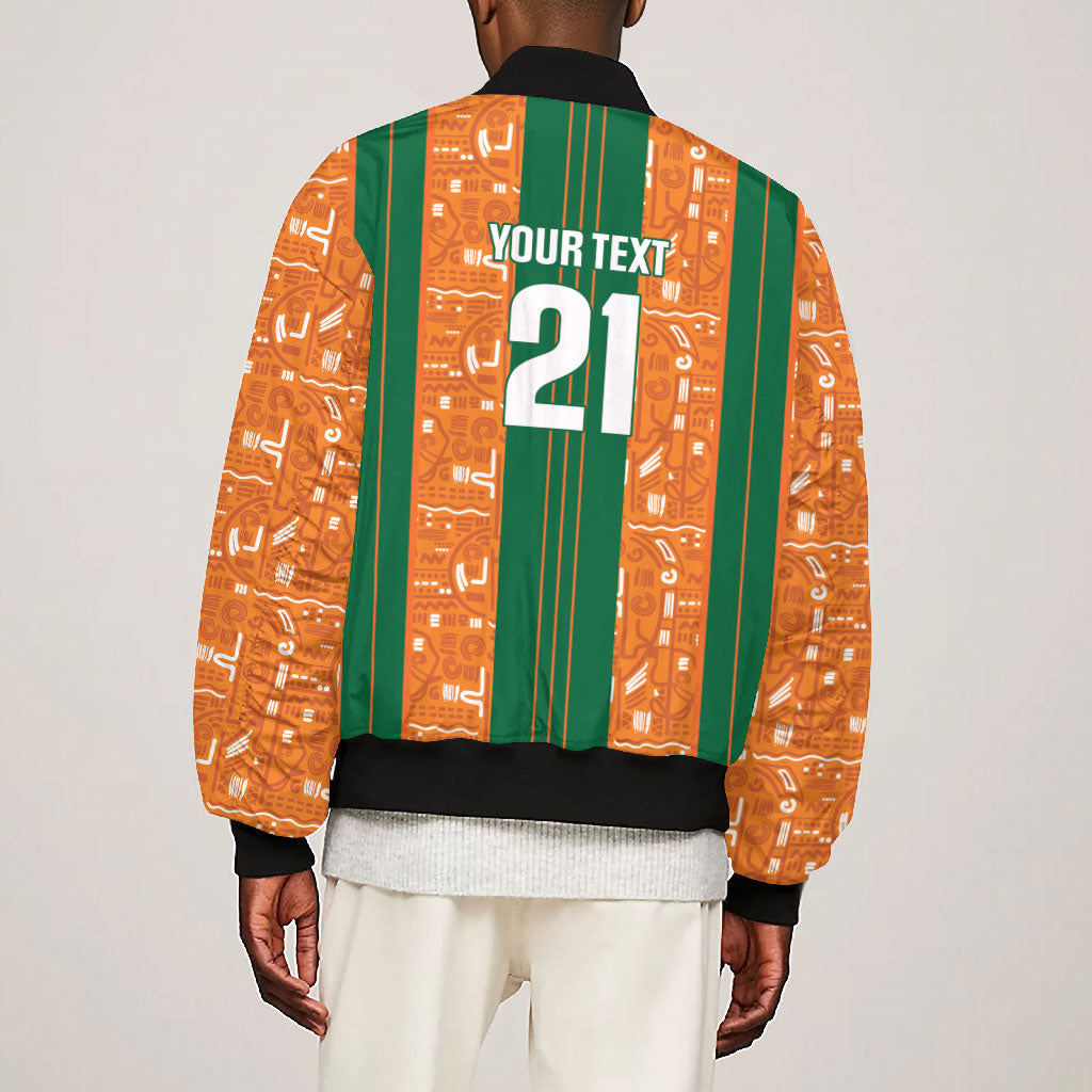 Cote d'Ivoire N'glo Wa Klo Custom Bomber Jacket Baoule Textile Edition