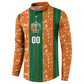 Cote d'Ivoire N'glo Wa Klo Custom Button Sweatshirt Baoule Textile Edition