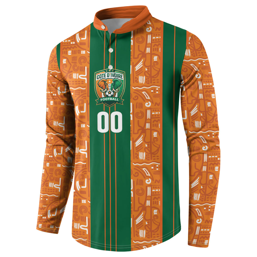 Cote d'Ivoire N'glo Wa Klo Custom Button Sweatshirt Baoule Textile Edition