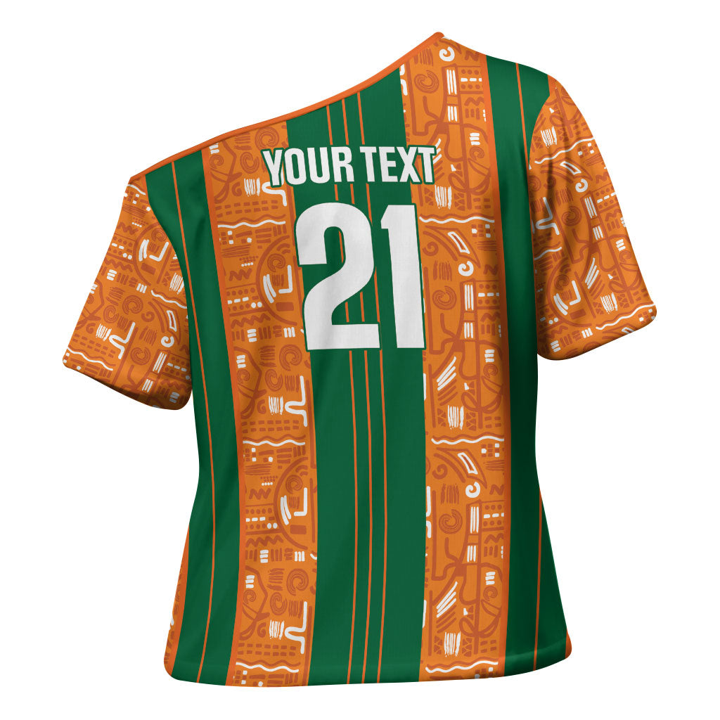 Cote d'Ivoire N'glo Wa Klo Custom Cross Shoulder Shirt Baoule Textile Edition