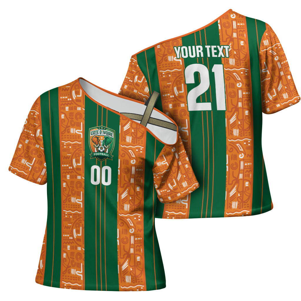 Cote d'Ivoire N'glo Wa Klo Custom Cross Shoulder Shirt Baoule Textile Edition