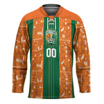 Cote d'Ivoire N'glo Wa Klo Custom Hockey Jersey Baoule Textile Edition