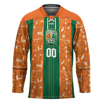 Cote d'Ivoire N'glo Wa Klo Custom Hockey Jersey Baoule Textile Edition