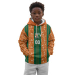 Cote d'Ivoire N'glo Wa Klo Custom Kid Hoodie Baoule Textile Edition